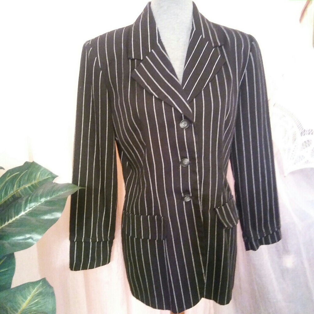 Pinstripe Blazer